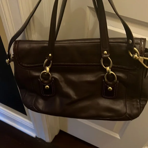 Coach ostrich leather like purse - Picture 2 of 4